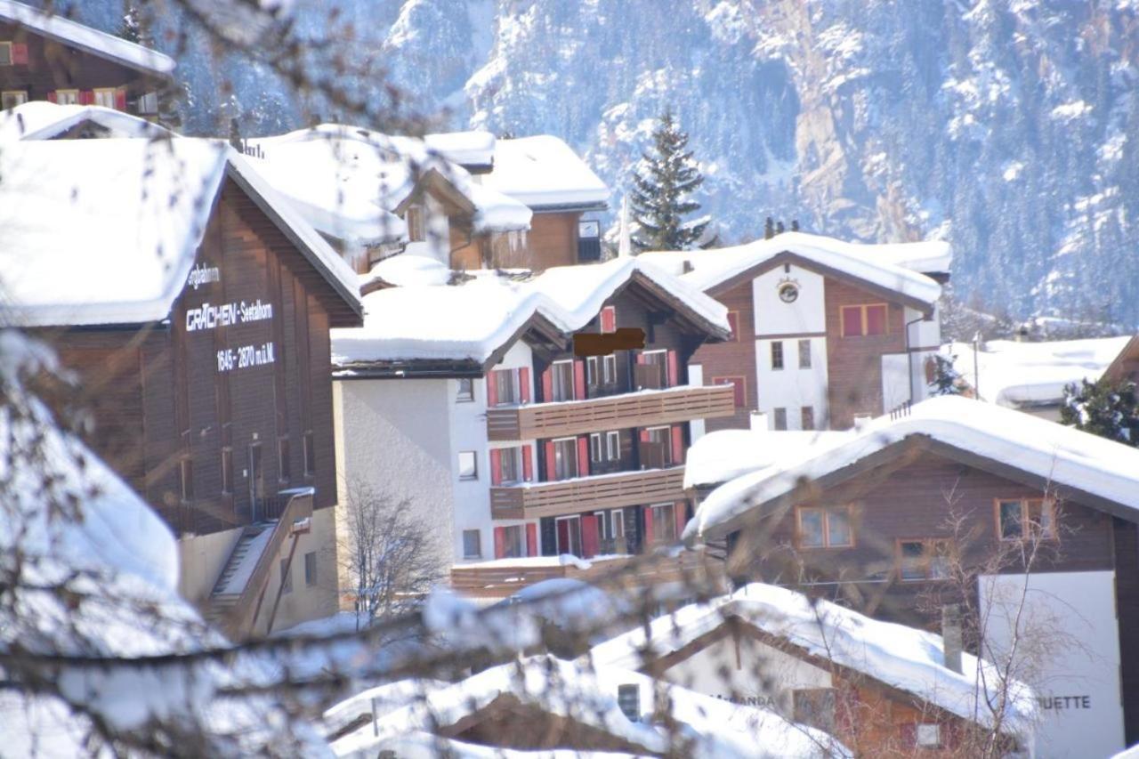 Hotel Alpina Grachen Bagian luar foto