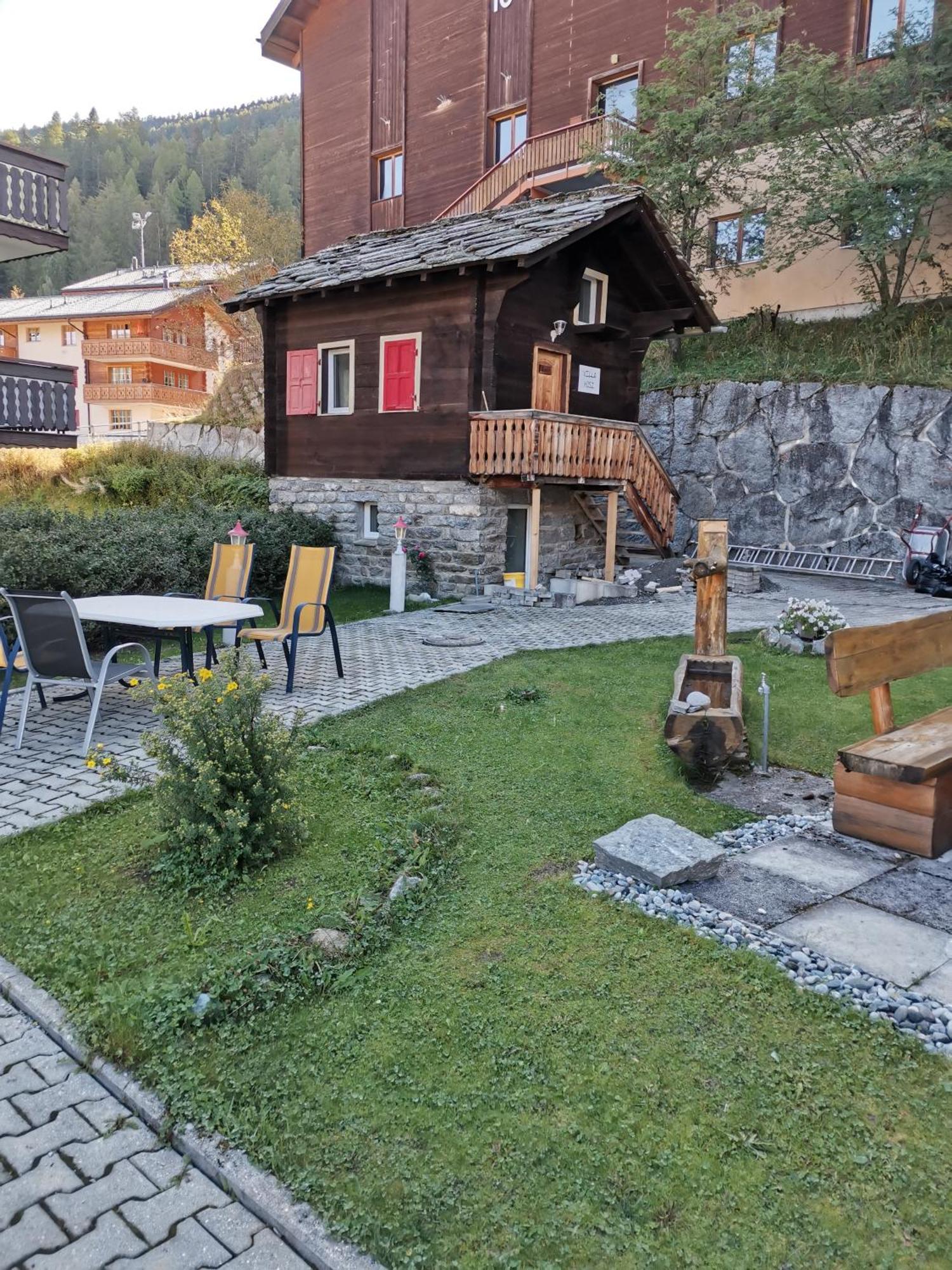 Hotel Alpina Grachen Bagian luar foto